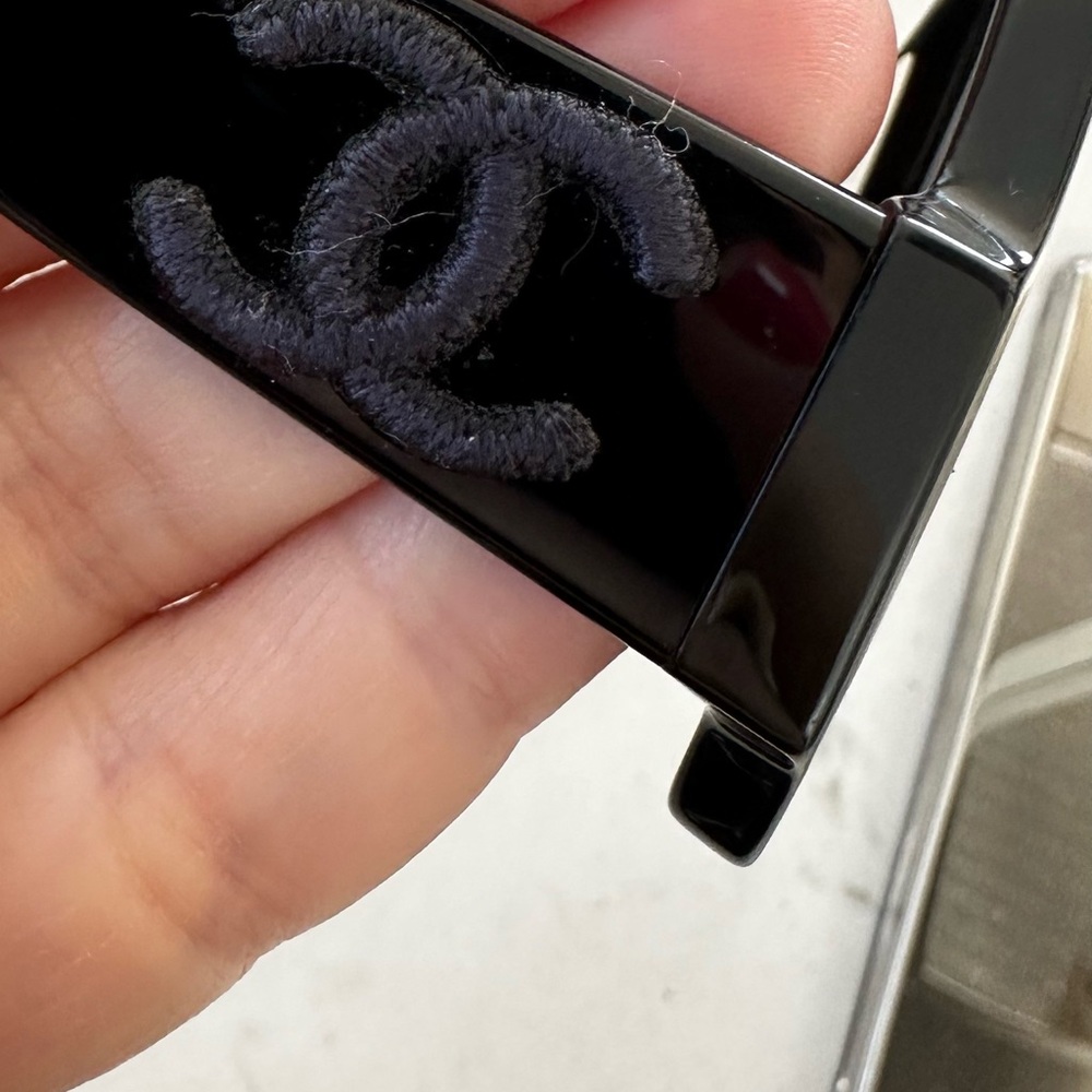 Chanel Embroidered Black Gradient Sunglasses - Picture 11 of 11